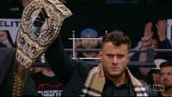 MJF Intoruducting the customized “Big Burberry Belt” strapped AEW World Championship
